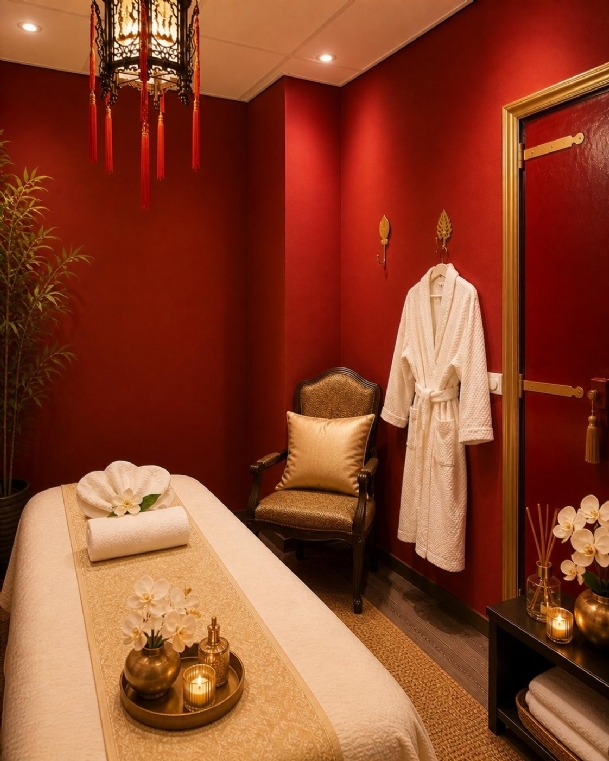 Massageraum 'Samut Prakan' Mandarin Spa Nimwegen, Niederlande. (0)