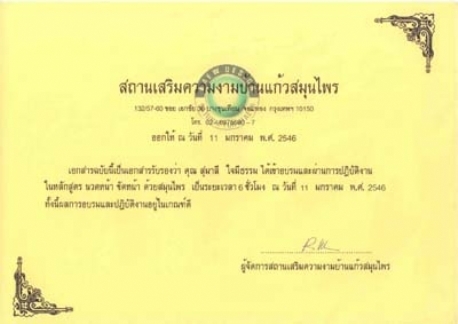 Diplom Thai Massage Mandarin Spa Nimwegen Uden